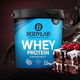 Bodylab24 Whey Protein Pulver, Schwarzwälder Kirsch, 1kg