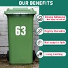 Packwith Pack of 4 Plain Bin Stickers for Wheelie Bins