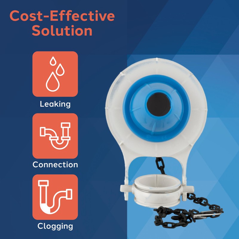 Water Saving Adjustable Forever Toilet Flapper - 2 Inch