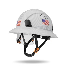 DEKE ANSI CE Approved Protective Rescue Full Brim Hard Hats Industrial Security Safety Helmet with VisorSafety Helmet Type: WIth Visor, Color: White, Material: HDPE