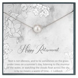 Retirement Gift for Women Retiring Nurse Necklace Retirement Teacher Gift Co Worker Leaving Gifts