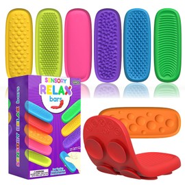 RoseFlower Fidget Toys Adults and Children - 8 Packs Textured Sensory Toy Strips with Suction Cups, Quiet Fidget Toy for Adults