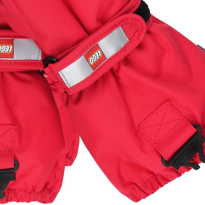 Kabooki Unisex Lwatlin 706-MITTENS W/MEM. Mittens, Red, 110/116, red
