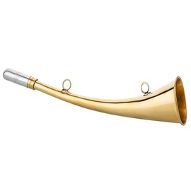 Hunting Horn Fog Horn 12 cm 16 cm 22 cm 25 cm 31 cm Hunting Boat Made of Polished Brass Golden (25 cm)