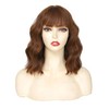 Miuric Brown Wig with Bangs Auburn Wigs for Women Short