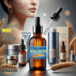 Artekas Innovation - HYDROLYZED WHEAT PROTEIN - Liquid, 2 Ounces - for Homemade Hair Care, Skin Care, Body Washes, Shampoos, and Conditioners - 2 Vials (1 Ounce Each) - Includes Pipette and Screw Caps