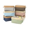 Pack of 1 Linen Storage Basket, Double Colour Matching Storage