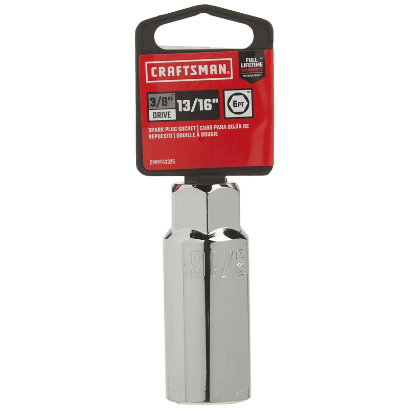 CRAFTSMAN 13/16" Spark Plug Socket, 3/8-Inch Drive (CMMT43325)