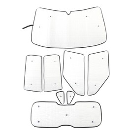 Windshield Sunshade Kit for Kia Soul 2009-2013 Accessories Front Rear Window Sun Shade Foldable Sun Visor Privacy Protection Cover UV Blocker HeatShield Windshield Side Rear Window Full Set