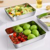 Stainless Steel Food Storage Containers for Kitchen Organization – 3-Piece
