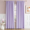 DUALIFE Lavender Curtains Room Darkening，Rod Pocket and Back Tab Thermal