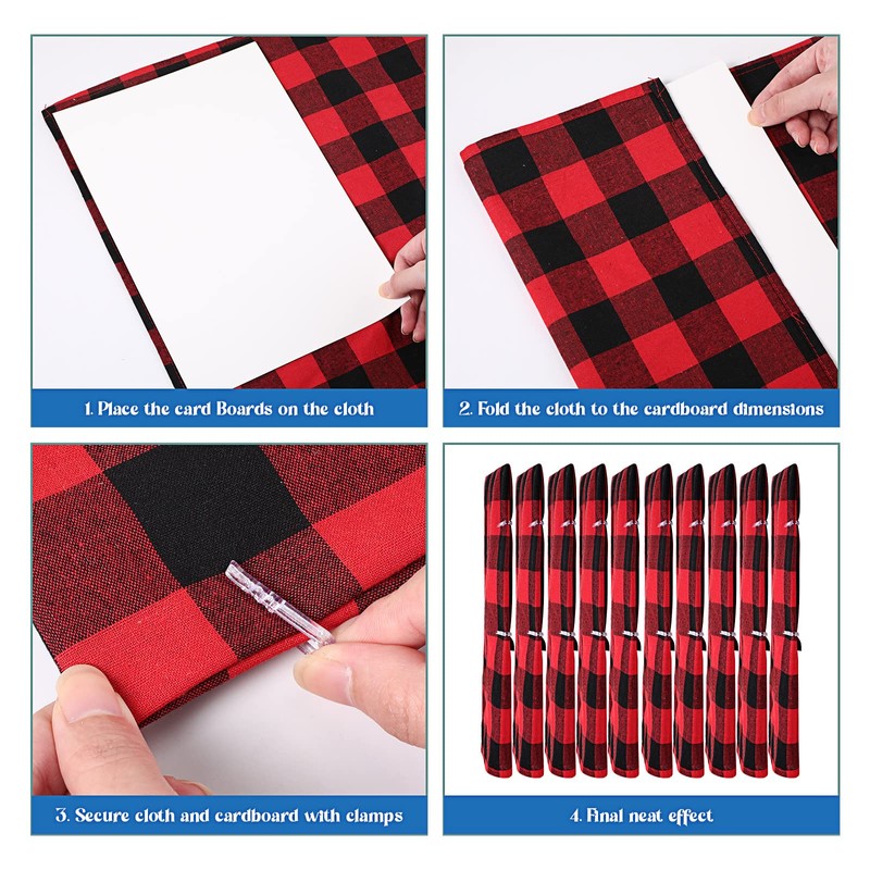 Teling 7.5 x 10.5 Inch Comic Book Boards Fabric Backing