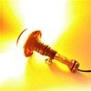 MelTruck® Orange White 18 LED Rotating Beacon Warning Light 12/24V