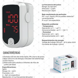 Oxímetro De Pulso PDedo Fs10e Inhala Care By Homecare                                                                                                 