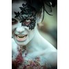 Reusable Adhesive Black Lace Masquerade Mask by LacedAndWaisted - includes