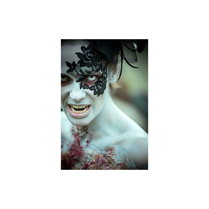 Reusable Adhesive Black Lace Masquerade Mask by LacedAndWaisted - includes