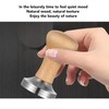 Coffee Tamper with Wooden Handle Easy To Operate Outstanding Extraction