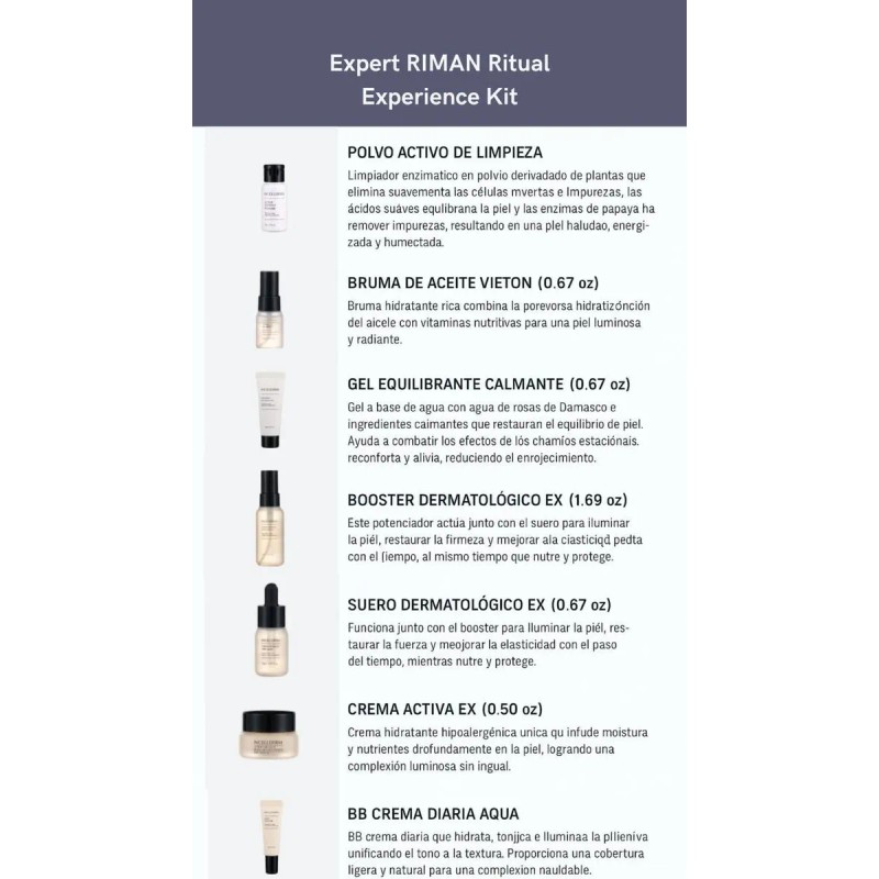 Kit De Viaje Riman Skincare Coreano - Rutina Completa