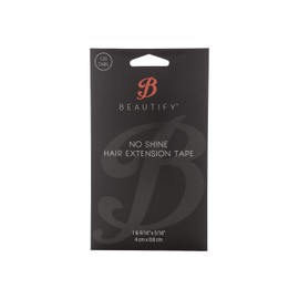 No Shine by BEAUTIFY Hypoallergenic Double Sided Hair Extension Tape, 4 cm x 0.8 cm, 120 Pre-Cut Tabs