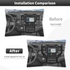 CheroCar Center Console GPS Navigation Screen Side Panel Trim Cover