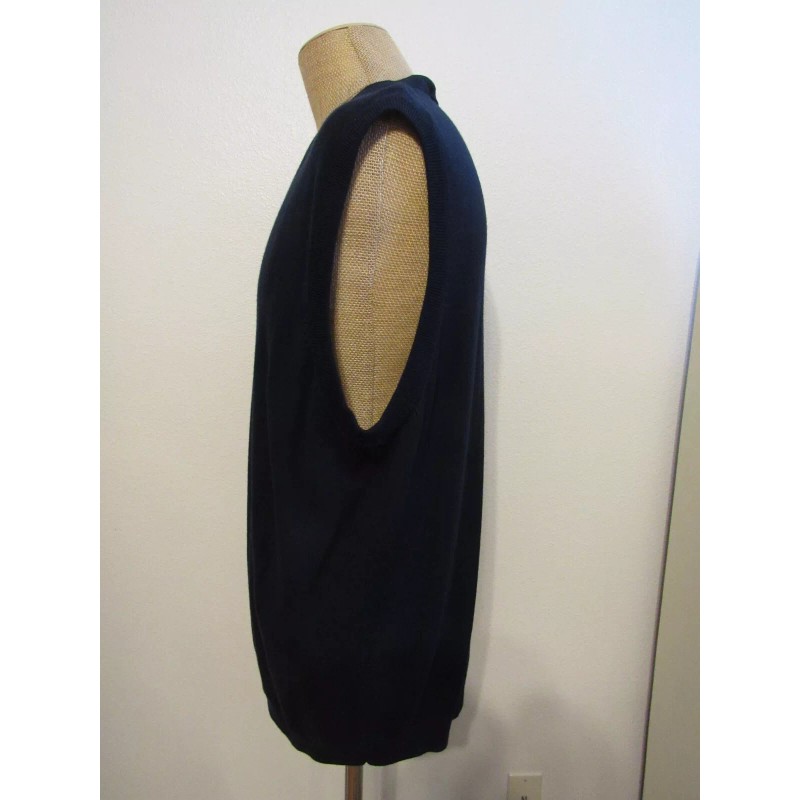 HART SCHAEFFNER MARX, MEN'S NEW NAVY BLUE FINE MERINO WOOL