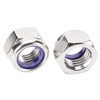 304 (SUS) Stainless Steel Nylon Lock Nuts M14 4-Piece Insert