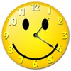 EasySells 10.5" Smiley FACE Clock - Yellow Happy Face - Kids Room - Large 10.5" Wall Clock - Home DÃ©cor Clock