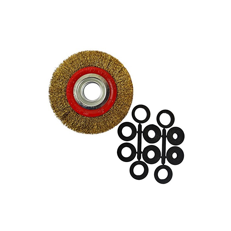 Steel Wire Wheel 150mm with Brush Adapters 6" and 8"