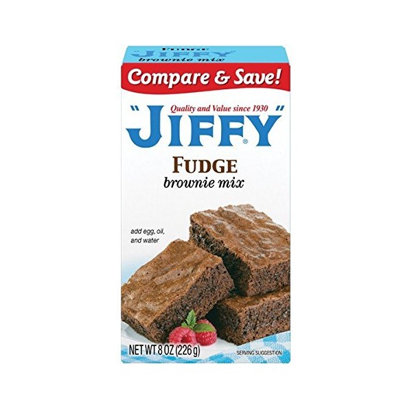 Fudge Brownie Mix - Delicious Brownie Mix, 8 oz,(Jiffy)