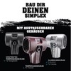 Halder 3723040 Rubber/TPE-Mid Soft-Face Mallet with Reinforced Cast Steel Housing,