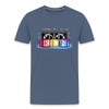 Rainbow Friends - Run T-Shirt (Kids, Heather Blue, 8-10)