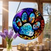 Stained Glass Window Hanging, DOUHASU Pet Memorial Suncatcher Ornament, Dog