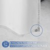 downluxe Waterproof Fabric Shower Curtain Liner - Soft Cloth Shower