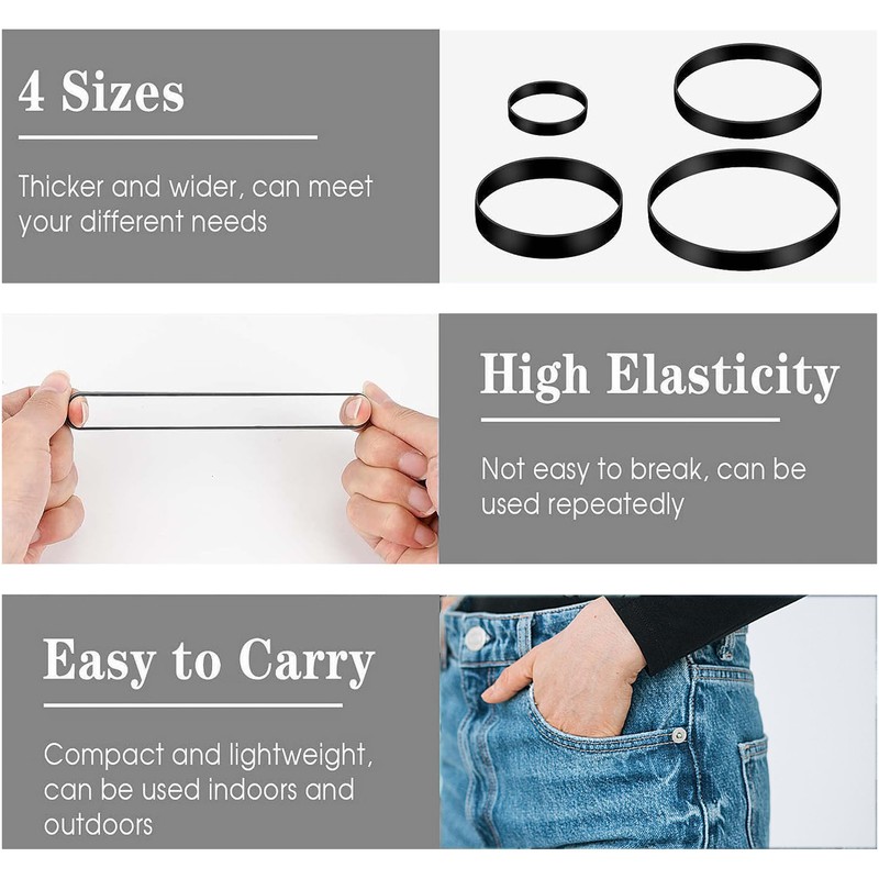 Elastic Bands Heavy Duty 80Pcs Thick rubber bands Natural Strong