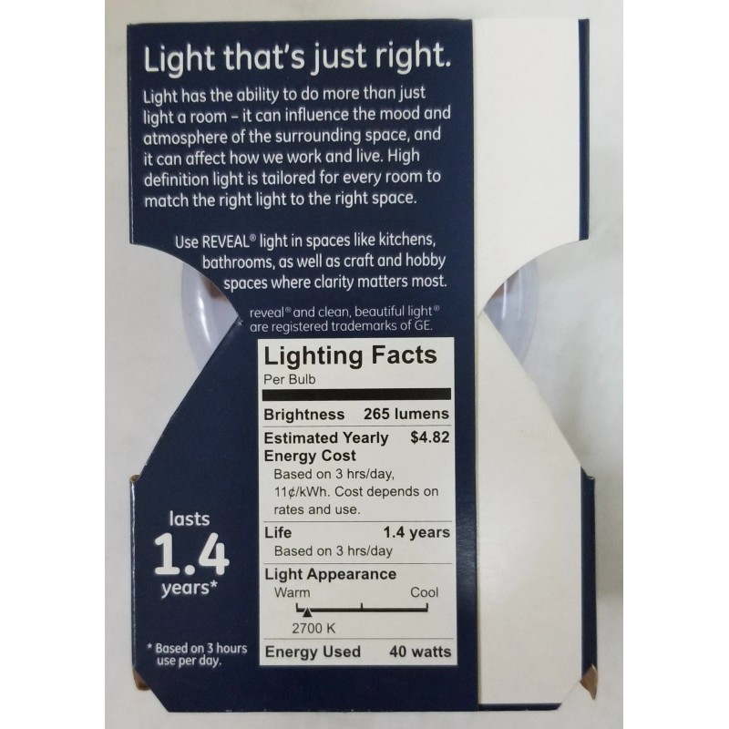 GE 40 Watt Crystal Clear Globe Light Bulbs (G25, Medium