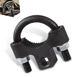 Downhill Inner Tie Rod Removal Tool, 3/8" Inner Rocker Disassembly Tool, Carbon Steel U-wrench with Non-slip Teeth, for Vehicle Tie Rod Installation Accessories (Black)