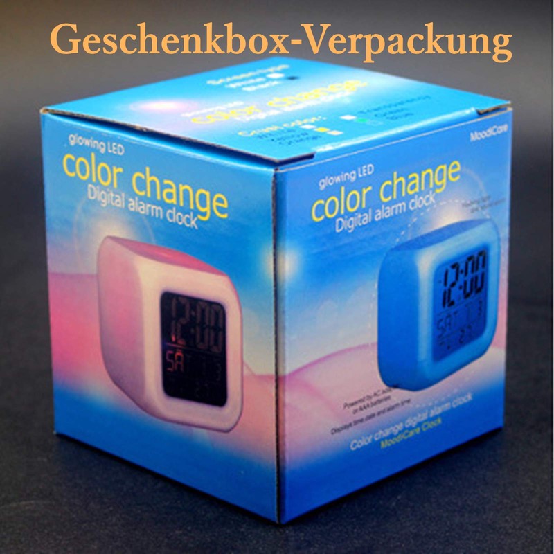 Alarm Clock, Horses, Animal Alarm, LED Illuminated Alarm Clock, Digital