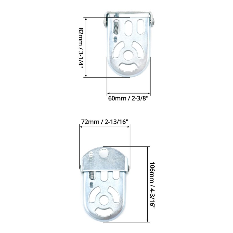 QWORK 1 Pair Bicycle Rear Pedals Foldable Universal Footrest Pedals