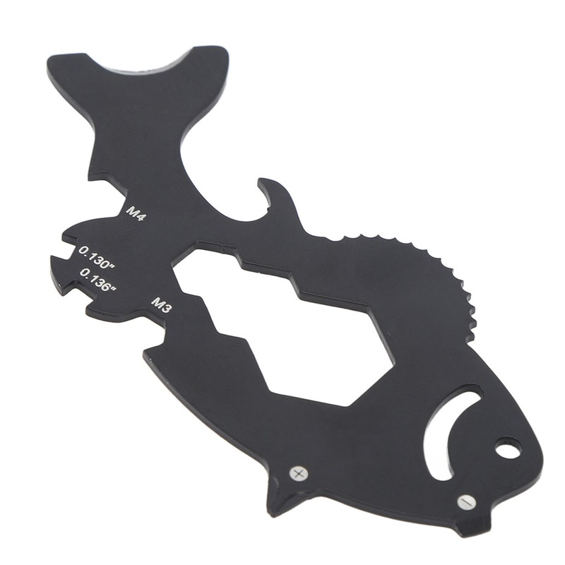 Multitool Card 15 in 1 Multifunctional Fish Shape Credit Card