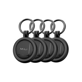 MiLi LiTag Duo Smart Tags Air Tags Anti-lost Tags, Compatible with Android & IOS,AirTag Same Size, Key Finder, Suitable for Wallet, Luggage, Pets, Kids (Set of 4)