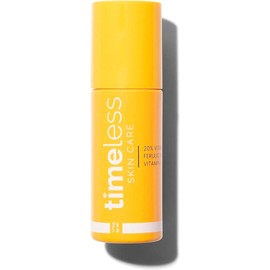 TIMELESS SKIN CARE - Vitamina C Serum Facial 20 con cido Ferlico y Vitamina E para rostro 50 ml