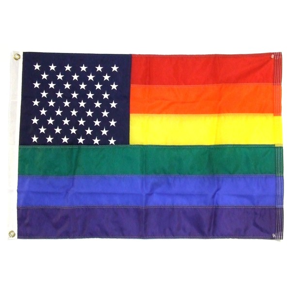 Rainbow New Old Glory Flag 3'x5'