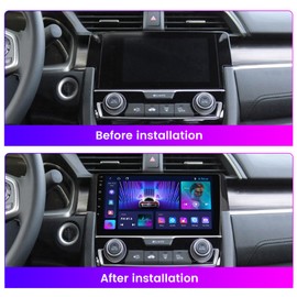 Android 13 Car Radio Stereo for Honda Civic 2016-2021, Biorunn 9 Inch GPS Wireless Wired Car-Play Android Auto IPS Touch Screen Navigation WiFi FM RDS Head Unit Player 2GB RAM 64GB ROM