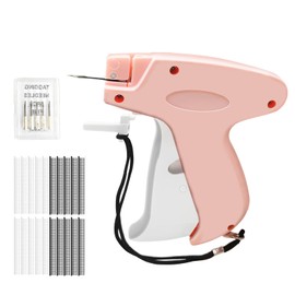 Handheld Tagging Gun for Quick Clothing Fix-Tag Attacher Guns for Clothes-Mini Sewing Micro Tagging Gun,Includes 6 Needle, 1000 Black Fasteners & 1000 White Fasteners