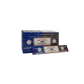 Satya 01318 Nag Champa & Good Vibes Combo Set of Incense Sticks, 12 Packs x 16g, Multi, One Size