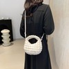 LAM GALLERY Small Quilted Bubble Bag Lightweight Puffer Handbag Soft