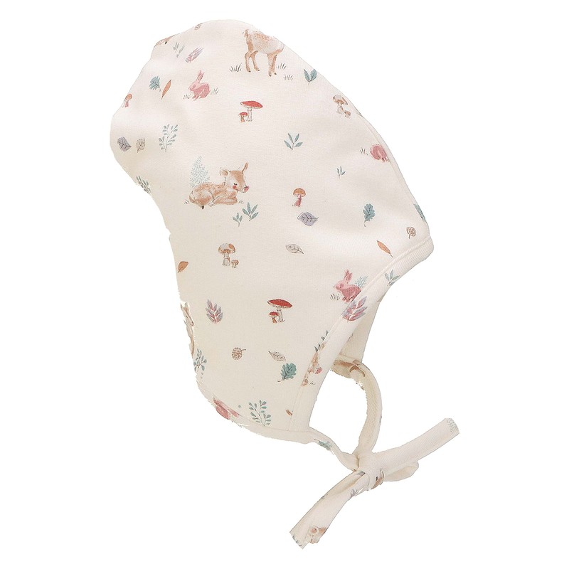 Sterntaler Girls' Bonnet Fawn Hat, ecru