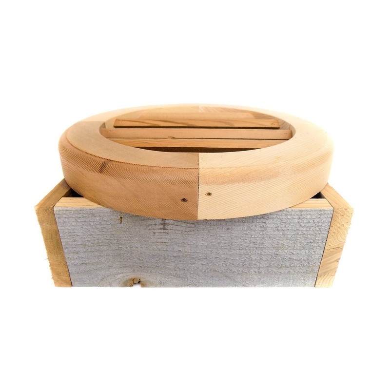 Miller Shingle Round Clear Cedar Vent, Recessed Mount - 12