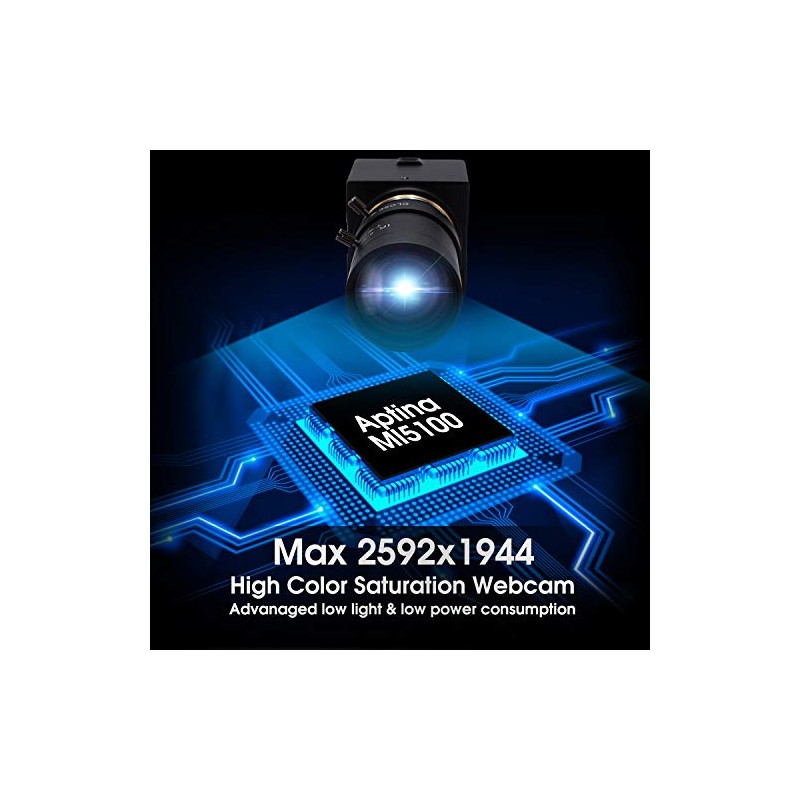 SVPRO Cámara USB con zoom óptico 10X con lente manual