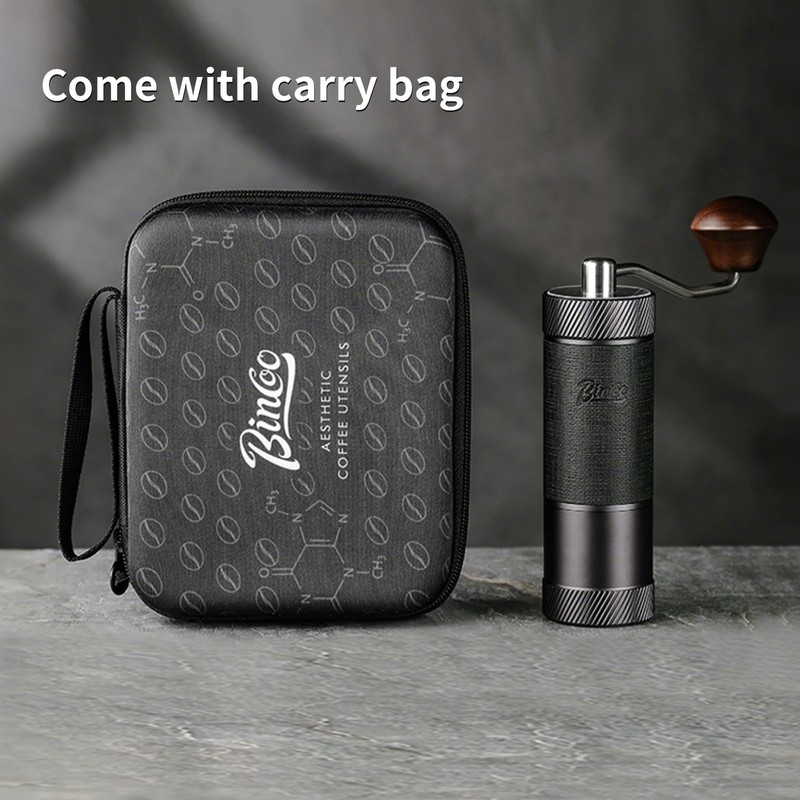 Manual Coffee Bean Grinder, Portable Hand Espresso Grinder with 6